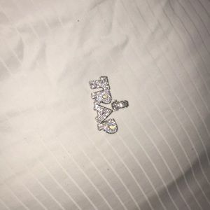 Diamond GLD TRAP diamond pendant Franco 24k chain